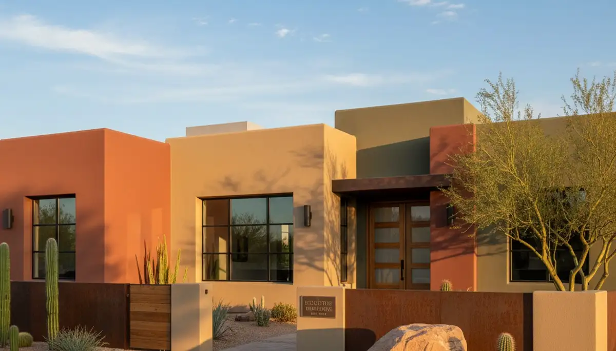 Freshly painted Scottsdale AZ home exterior with UV-resistant coating and smooth, durable desert finish