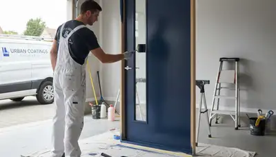 Professional door painting and refinishing in Scottsdale, AZ with durable finishes for desert sun