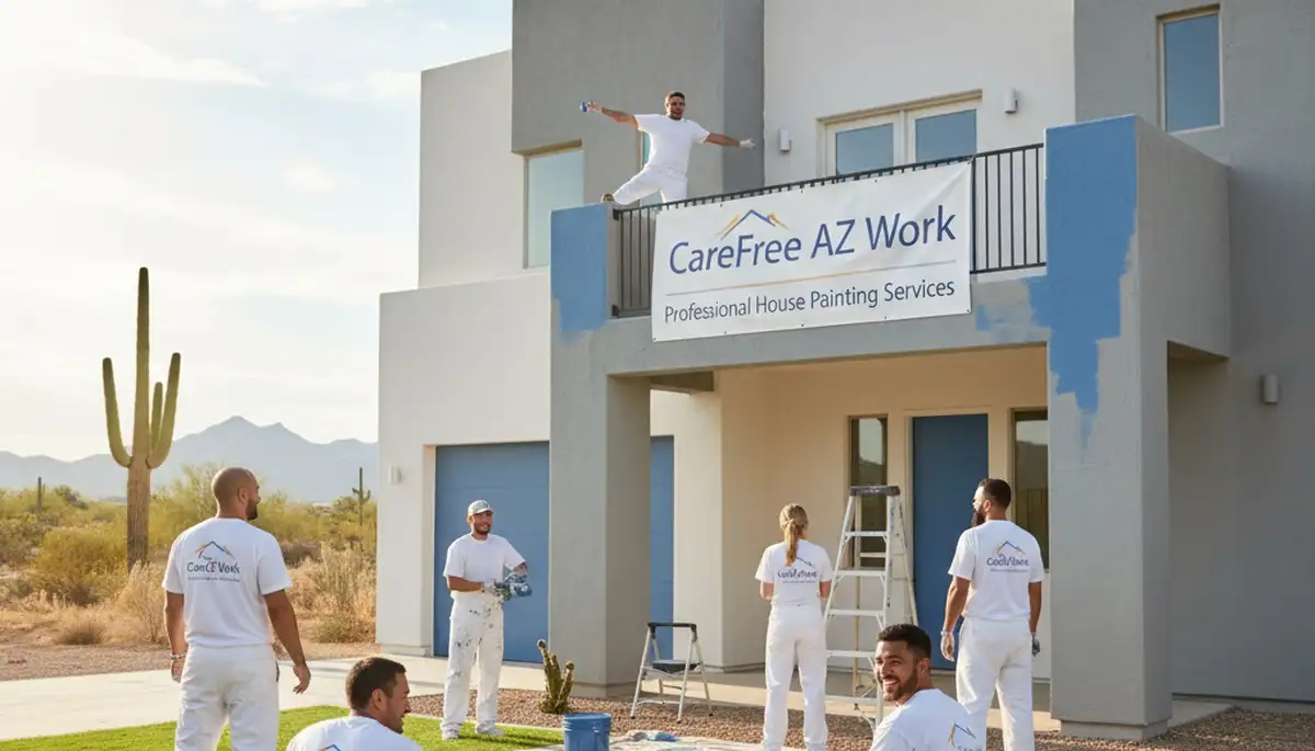 House painting service in Scottsdale, AZ by Paint Scottsdale AZ for residential exteriors