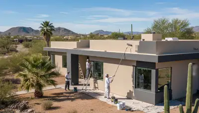 House painters in Scottsdale, AZ providing professional exterior and interior painting services