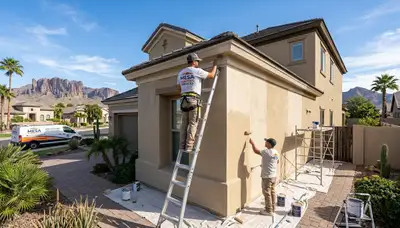 Professional house painting service in Scottsdale AZ showcasing exterior home repainting quality