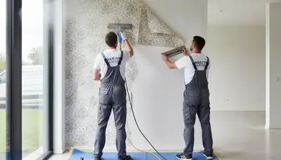 Professional wallpaper removal in Scottsdale AZ with wall prep for residential repainting services